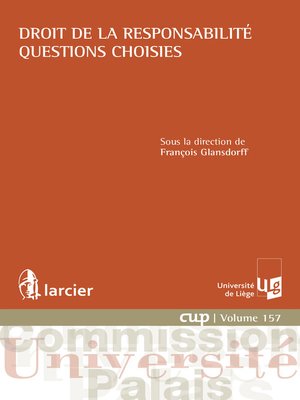 cover image of Droit de la responsabilité--Questions choisies
